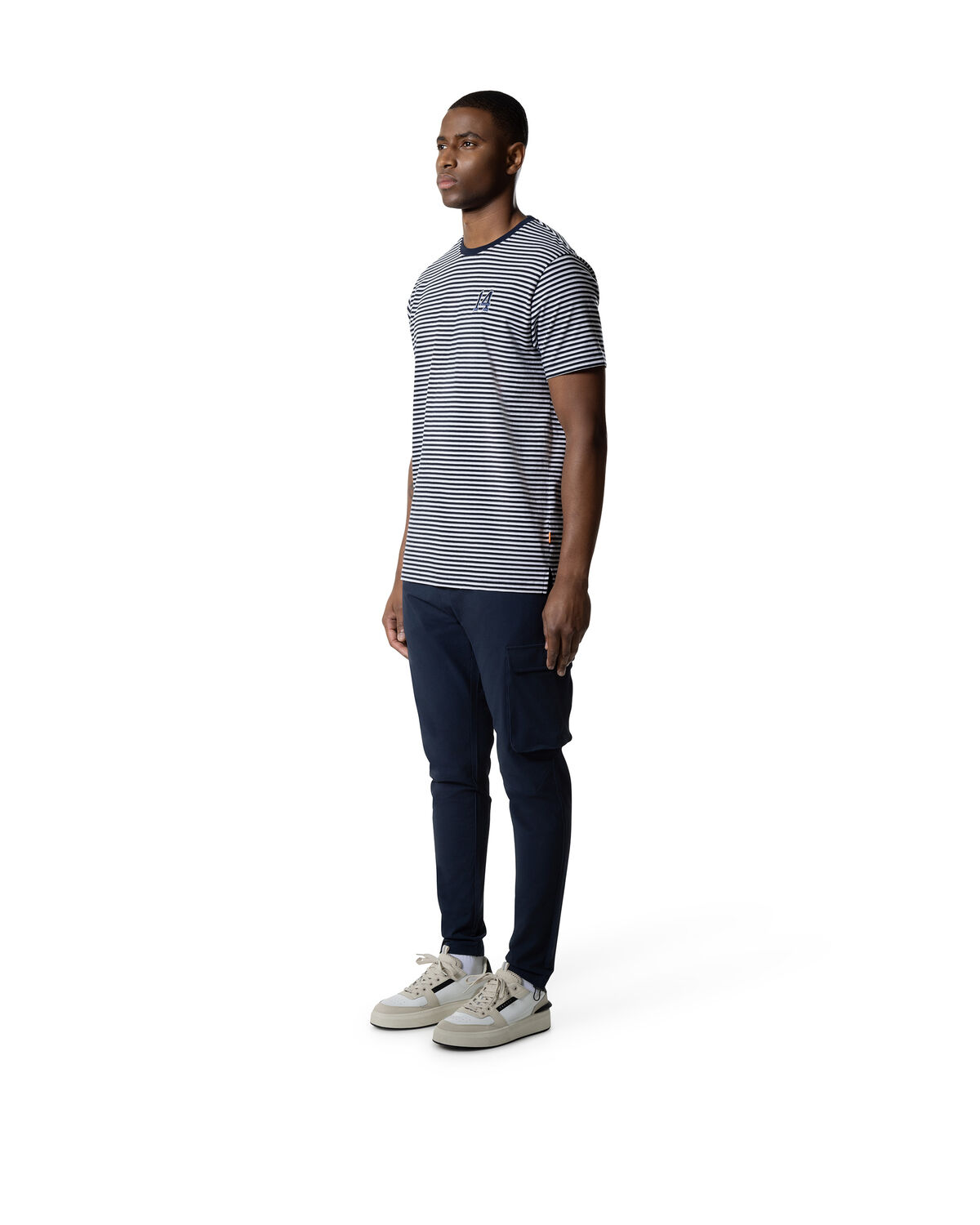 Stripe Tee, Navy, hi-res