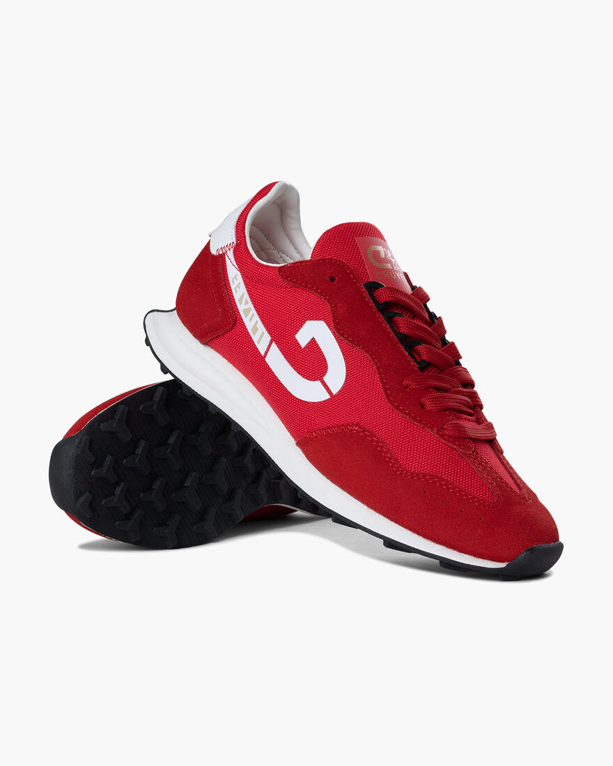 Londra Walk - Suede/Nylon, Red, hi-res
