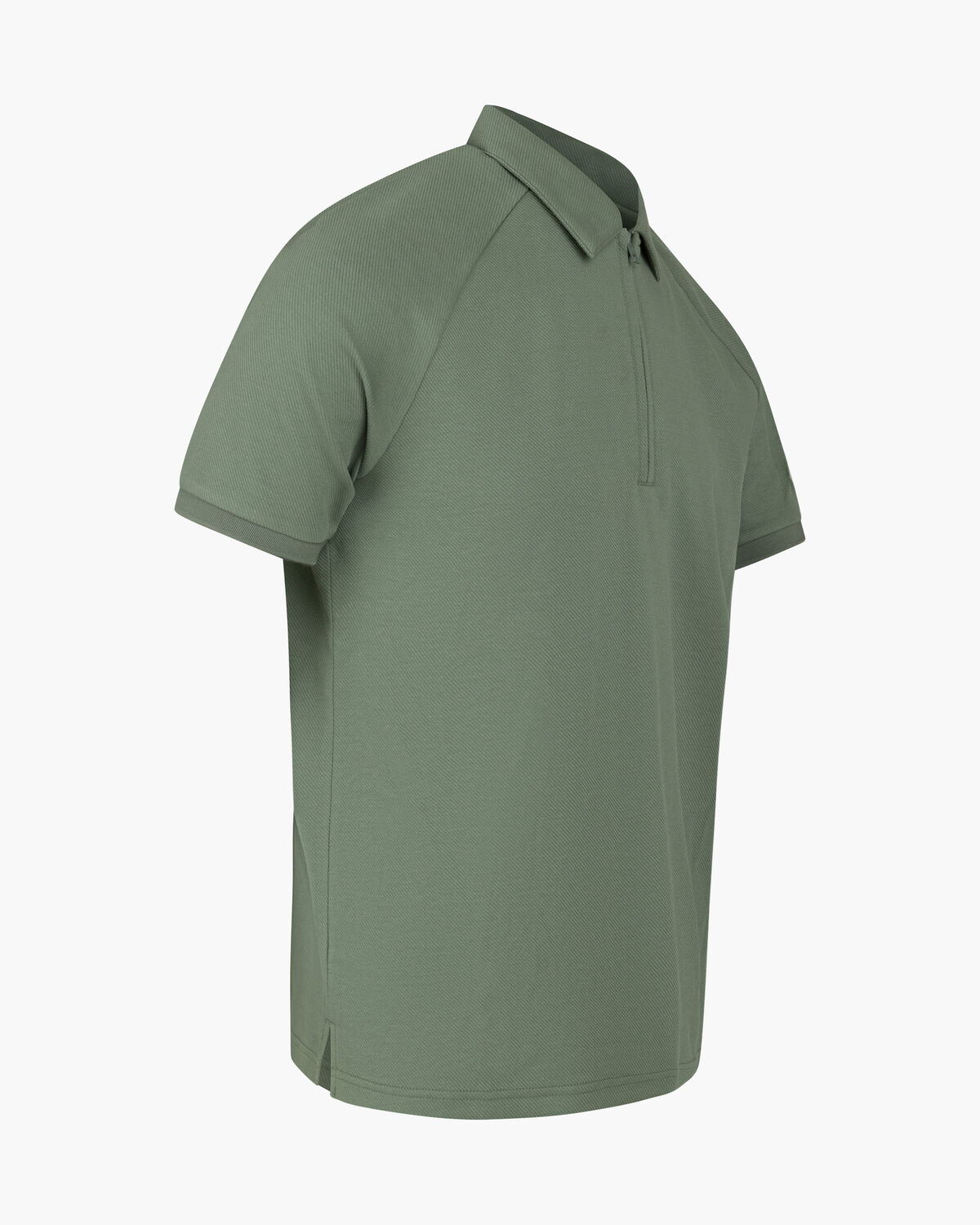 Twill Polo, Grey/Green, hi-res