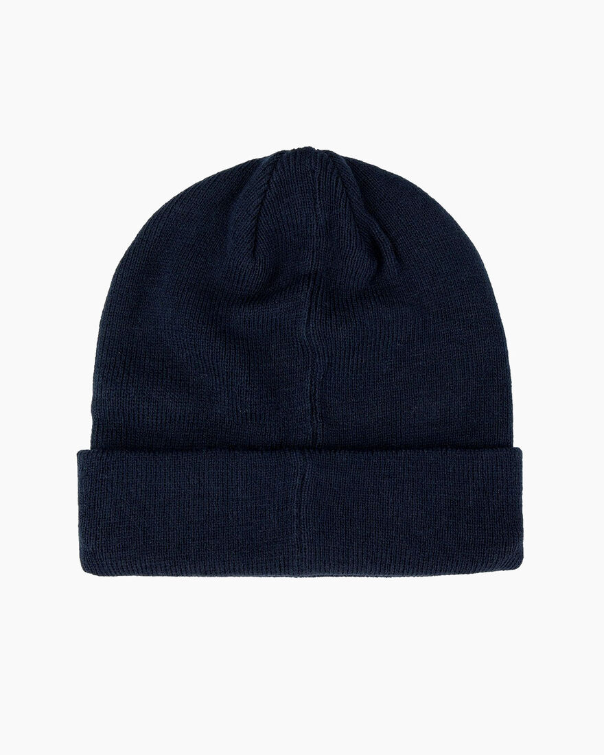 Label Beanie, Navy, hi-res