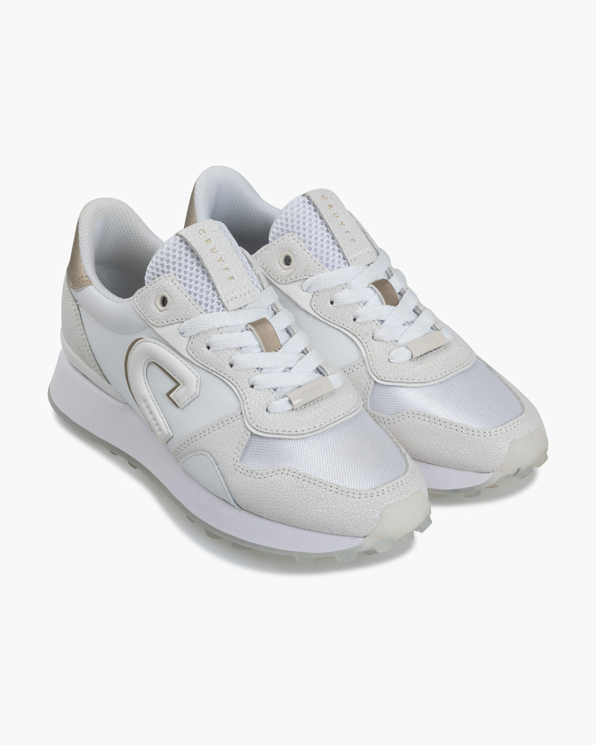 Park Runner-Suede, White/Gold, hi-res