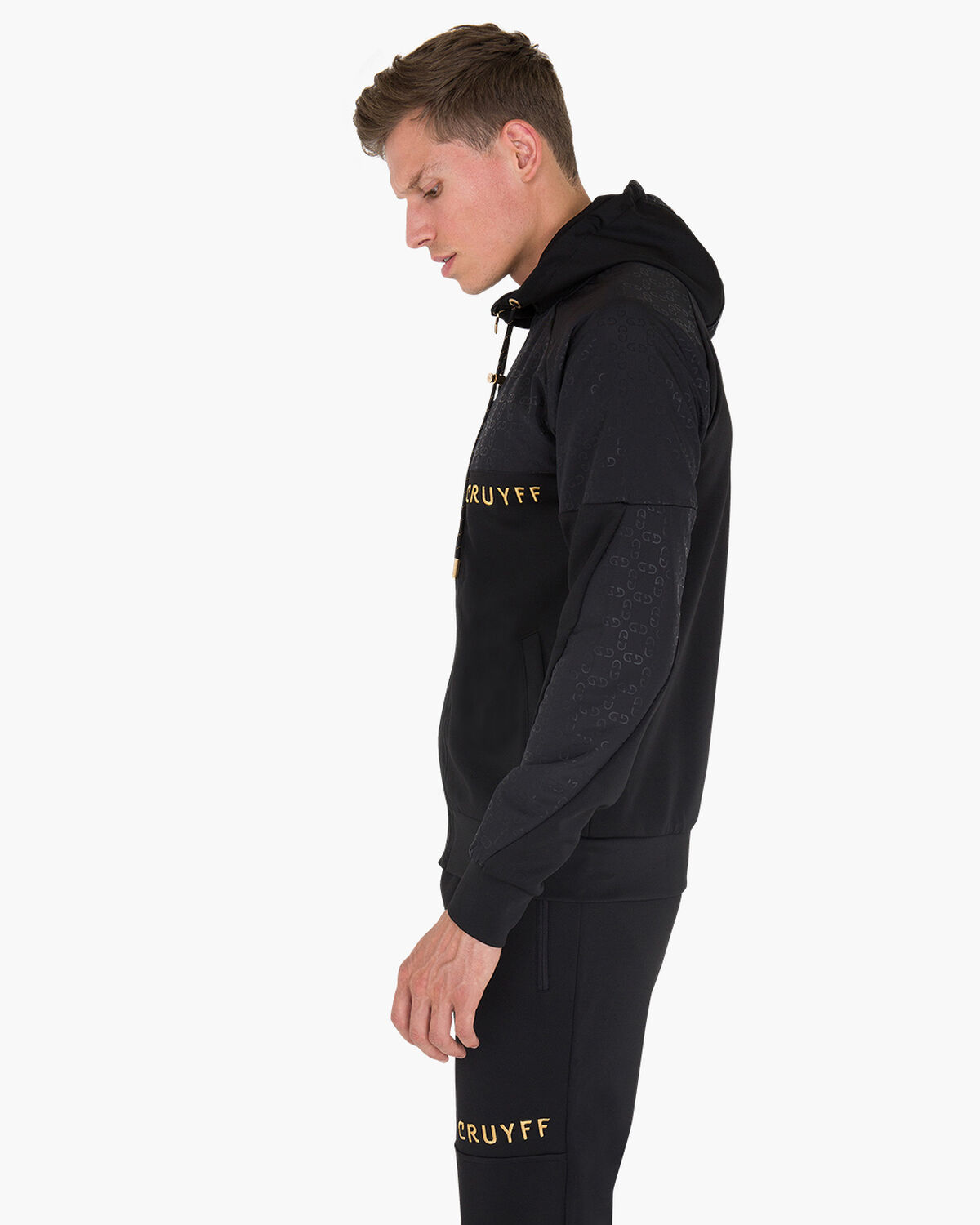Herrero Zip-thru Hood, Black, hi-res