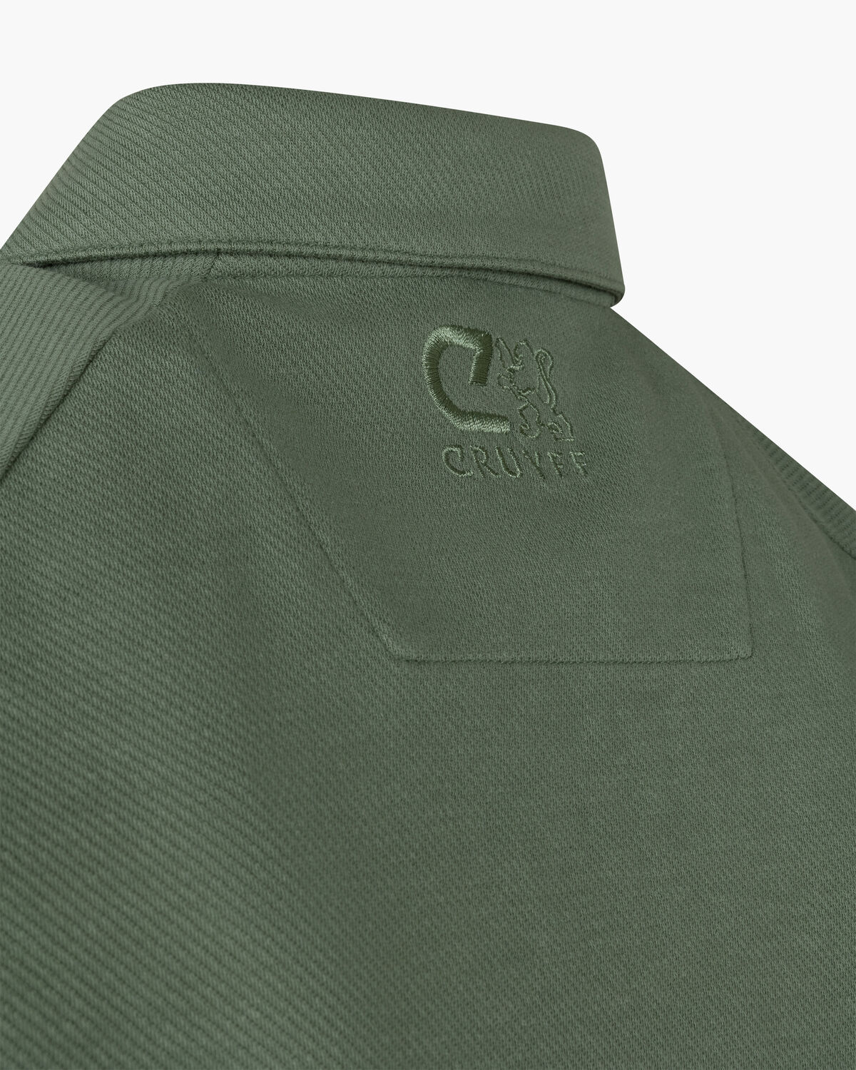 Twill Polo, Grey/Green, hi-res