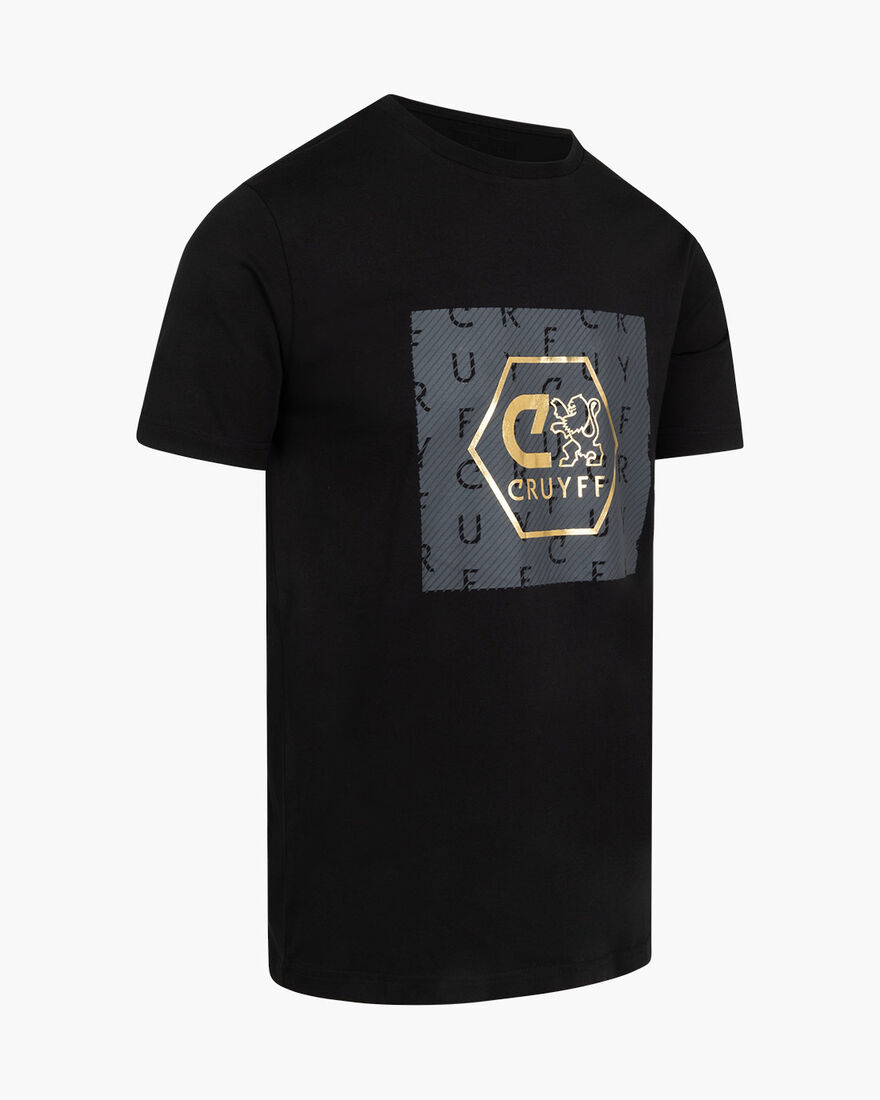 Explore Tee, Black/Gold, hi-res