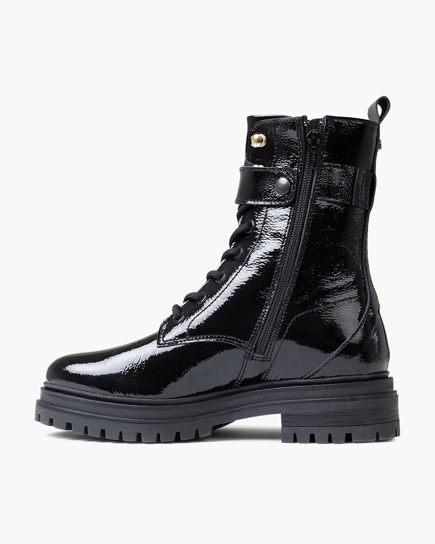 Commando Lace Boot, Black/Black, hi-res