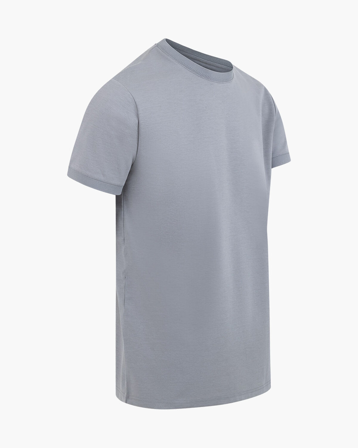 Debossed Collar Tee, Ultimate Grey, hi-res