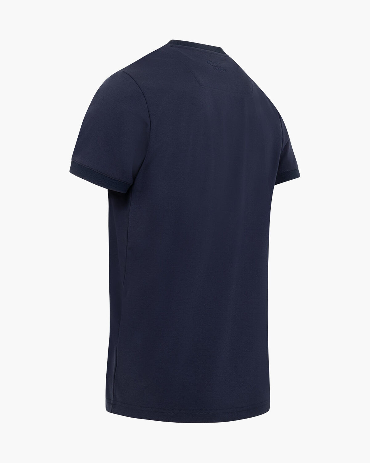 Debossed Collar Tee, Blue Nights, hi-res