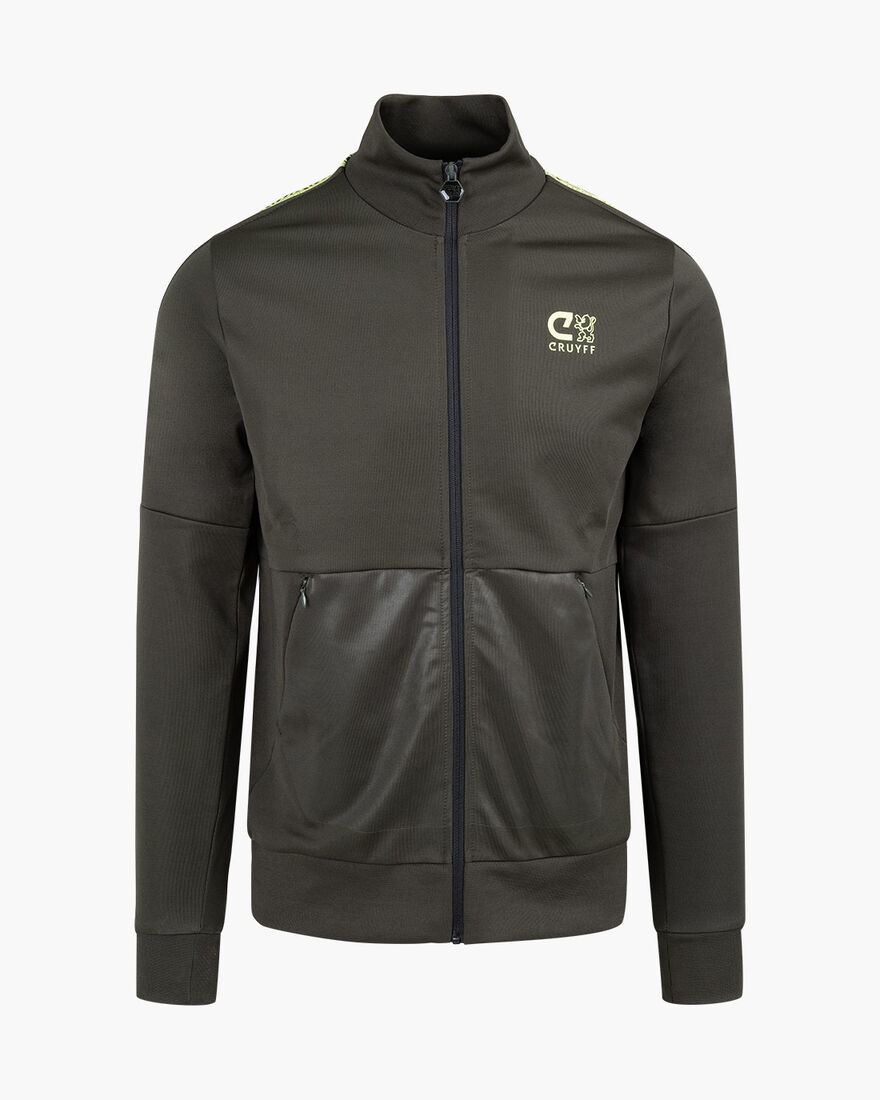 Alvaro Track Top, Green/Yellow, hi-res