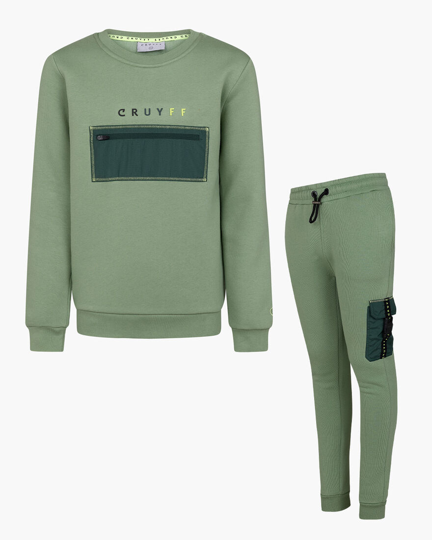 Clipper Suit Crewneck, Green, hi-res