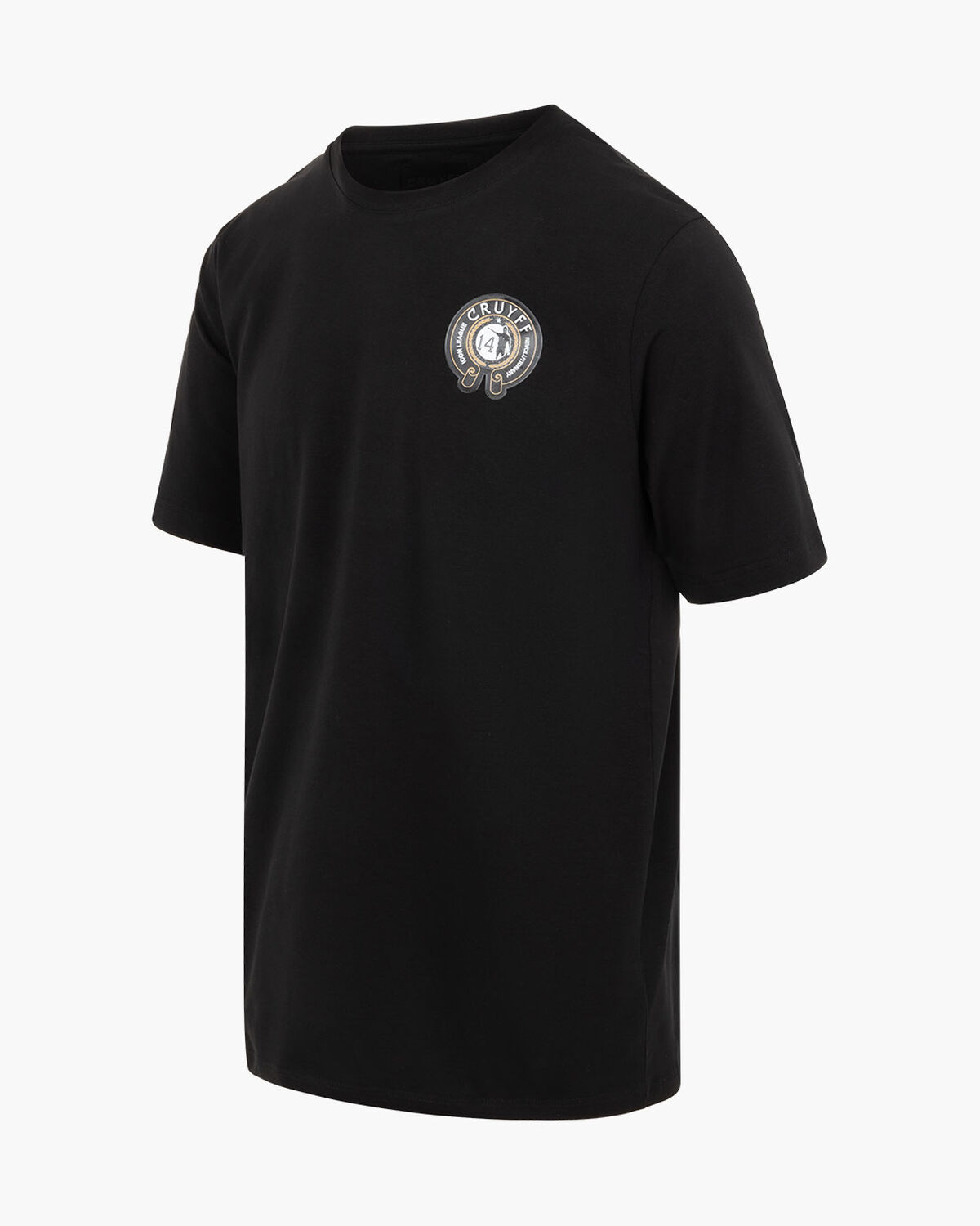 League Logo Tee, Black/Gold, hi-res