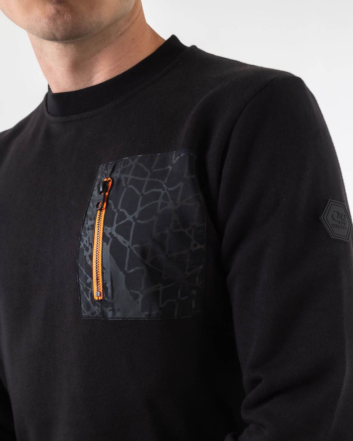 Rafael Sweater  - 65% Cotton 35% Polyester, Black, hi-res