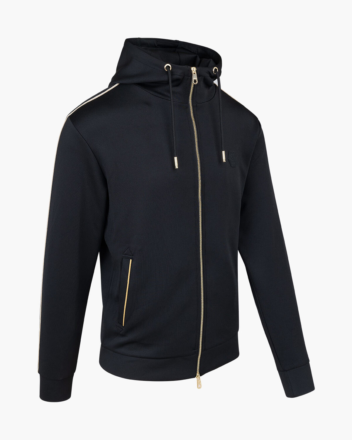 Santino Scuba Zip Thru - 95% Polyester / 5% Elasta, Black, hi-res