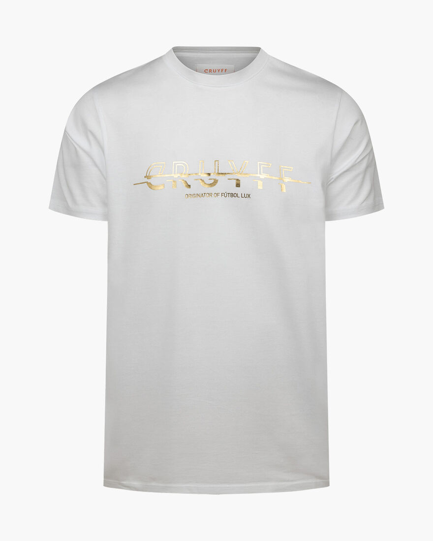 Seth - 100% Cotton, White/Gold, hi-res
