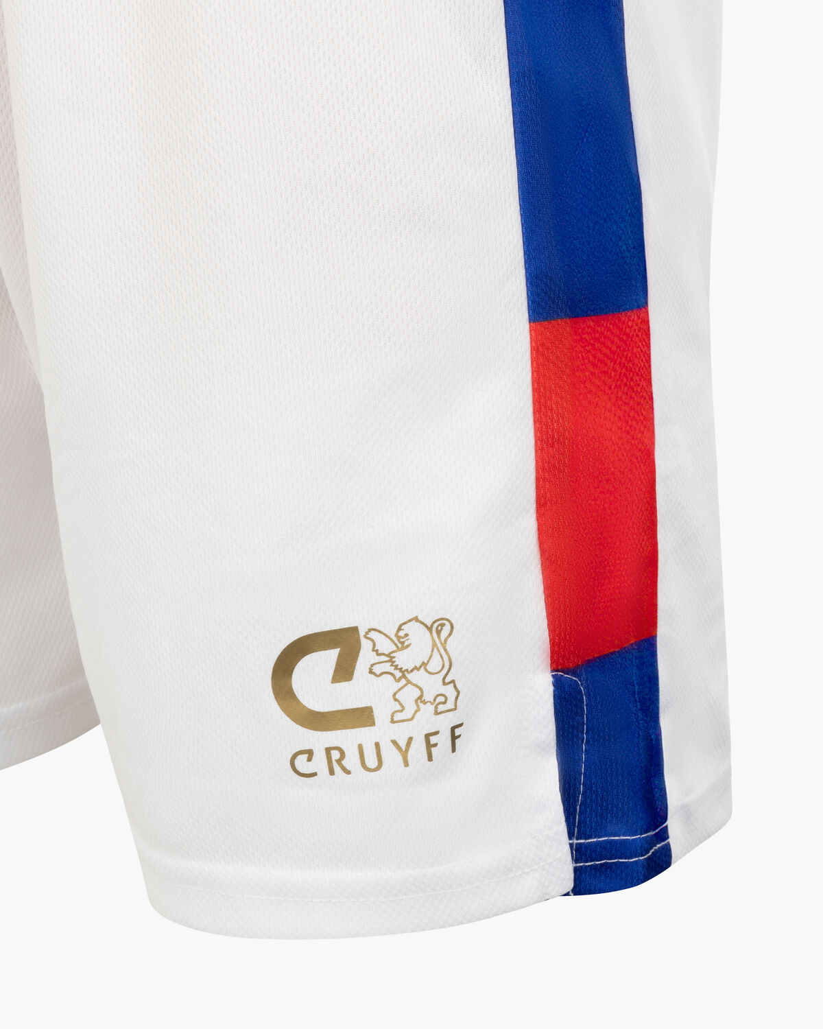 Cruyff Bibo - El Flaco Short, White/Red, hi-res