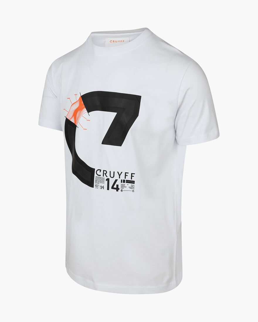 Alan SS Tee - 95% Cotton 5% Elastane, White, hi-res