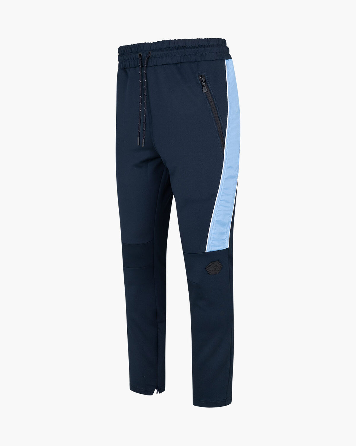 Saul Track Pant - Scuba / lightweight crinkle rips, Blue, hi-res