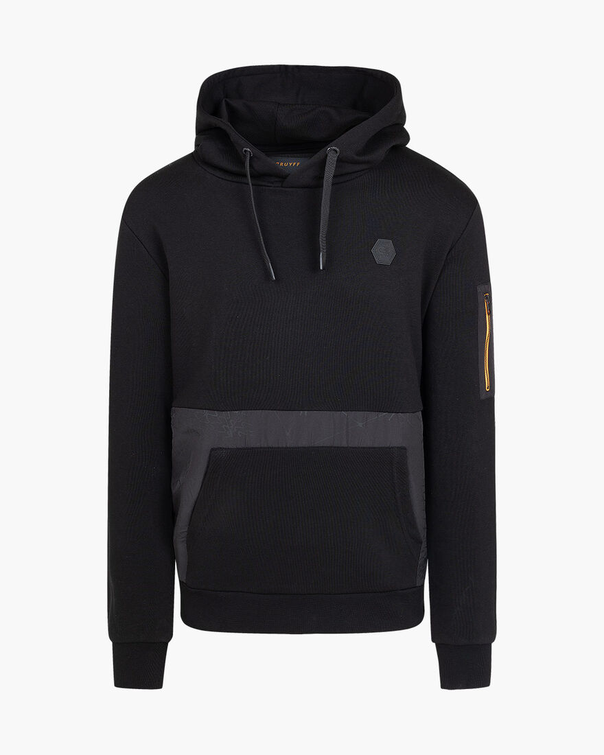 Rafael Hoody  - 65% Cotton 35% Polyester, Black, hi-res