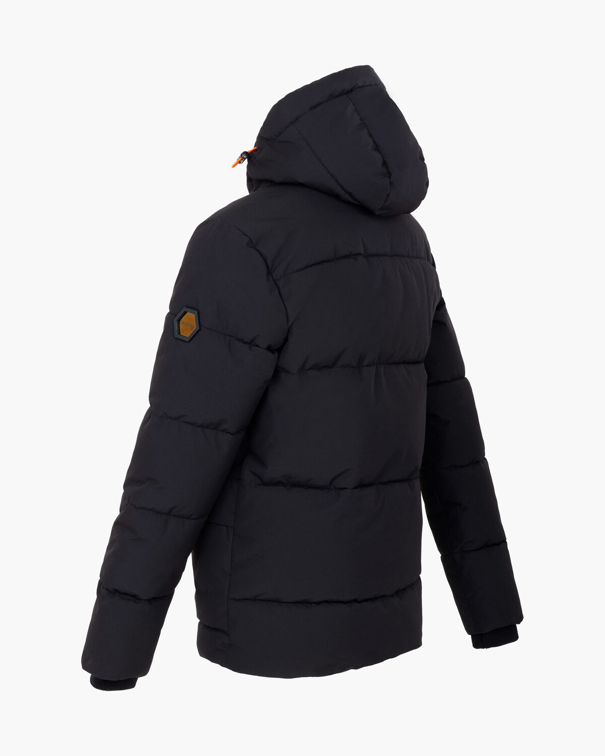 Hooded Puffer, Black, hi-res