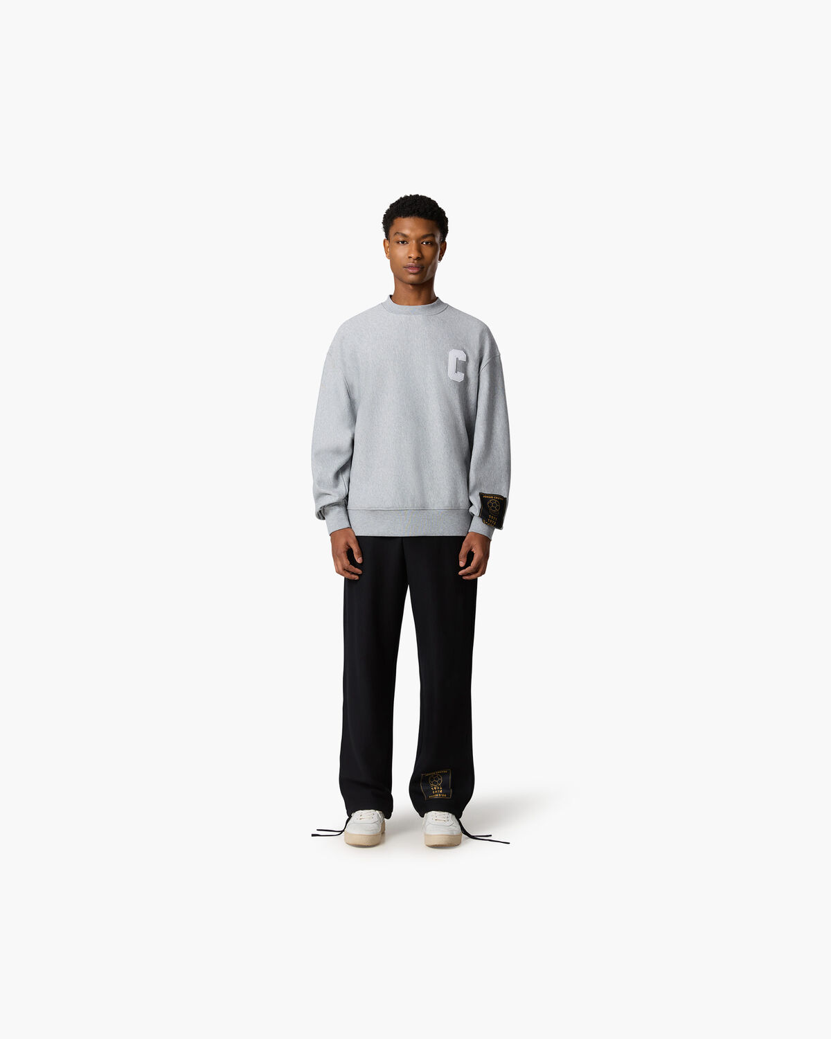 JC Sweat Crewneck, Grey/Grey, hi-res