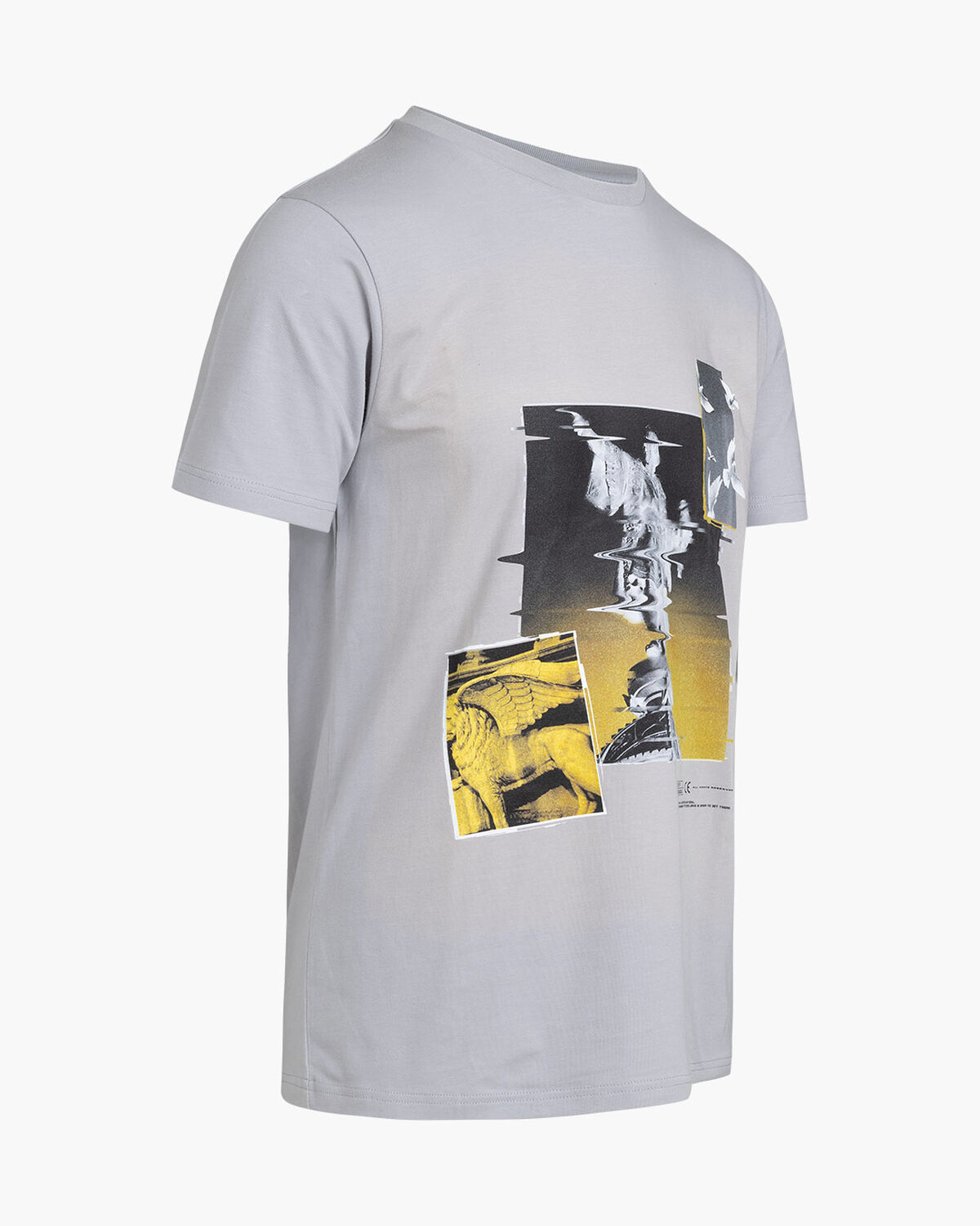 Columbus Tee - 95% Cotton/ 5% Elastan, Light Grey, hi-res