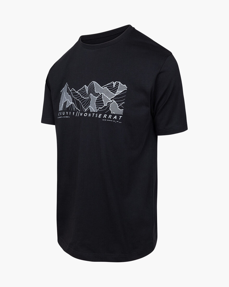 Montserrat Mountain Tee - 100%Cotton, Black, hi-res