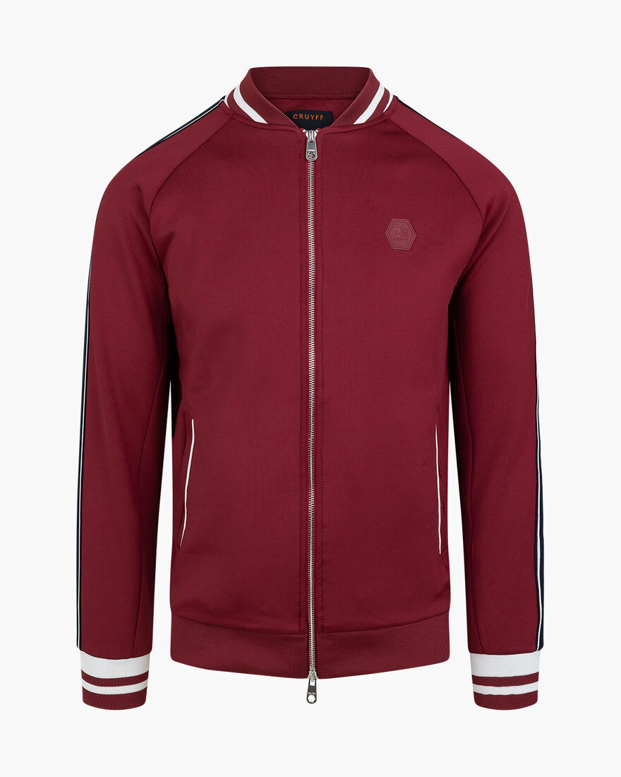 Santino scuba track top  - 95% Polyester / 5% Elas, Bordeaux, hi-res