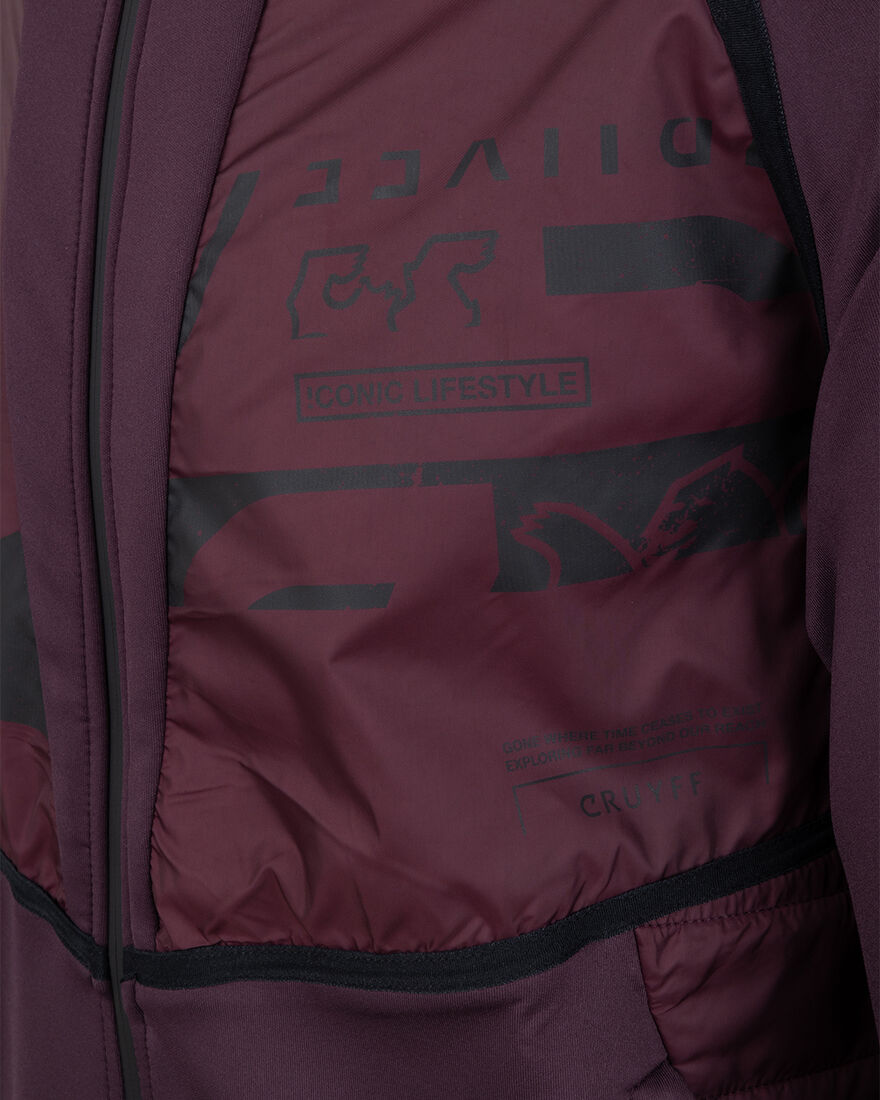 Moniro Track Top, Wine, hi-res