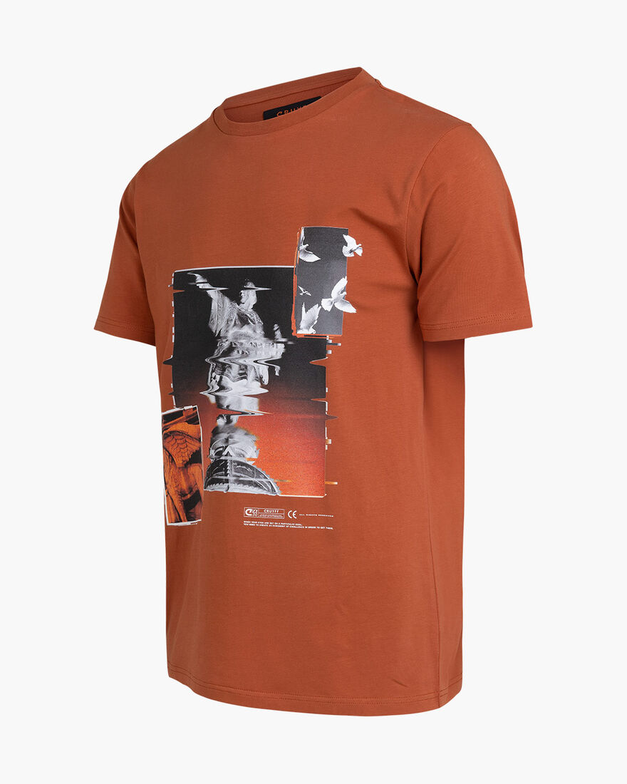 Columbus Tee - 95% Cotton/ 5% Elastan, Desert Brown, hi-res