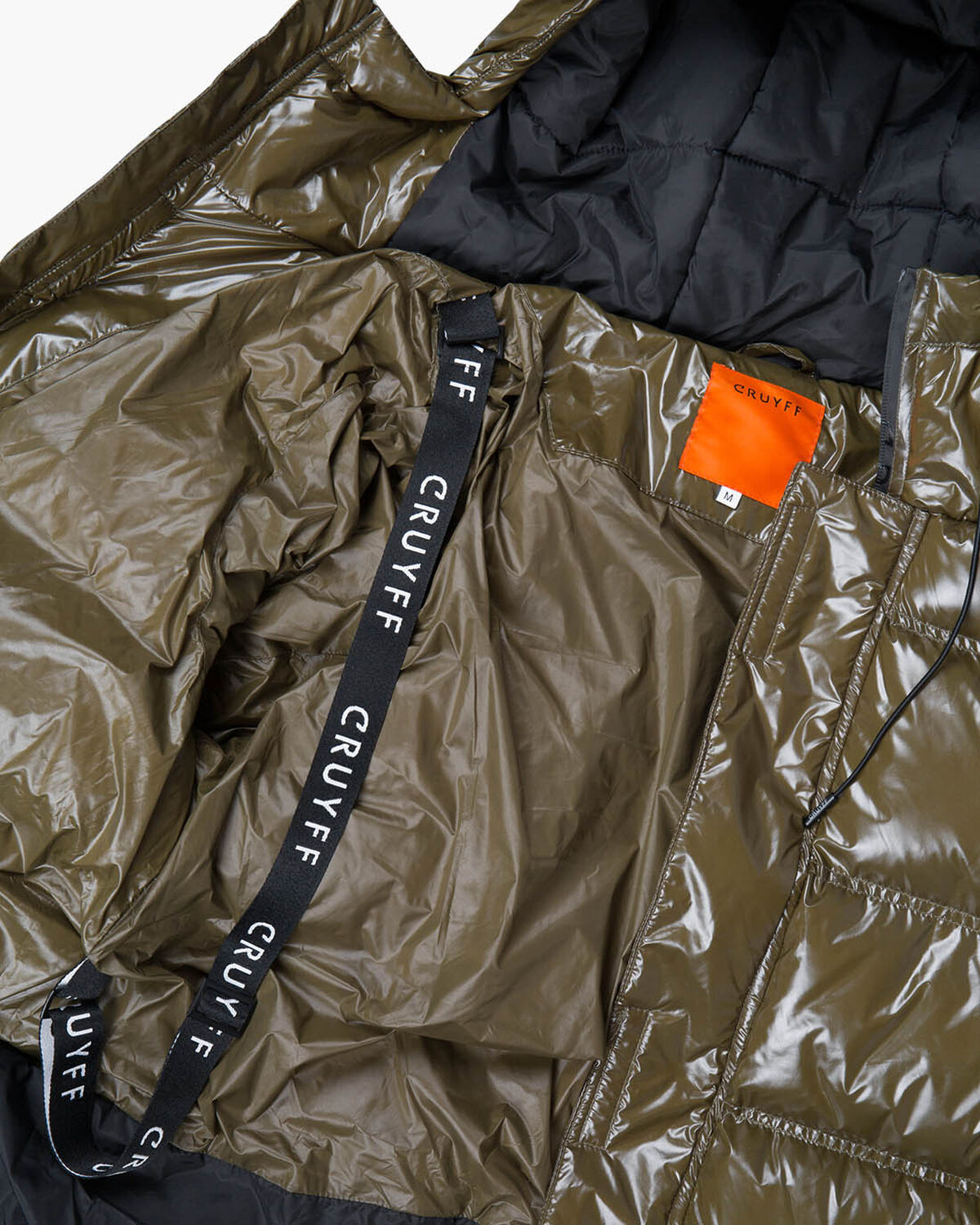 Trentini Puffer Jacket - Militairy Olive - 100% Po, Army green, hi-res