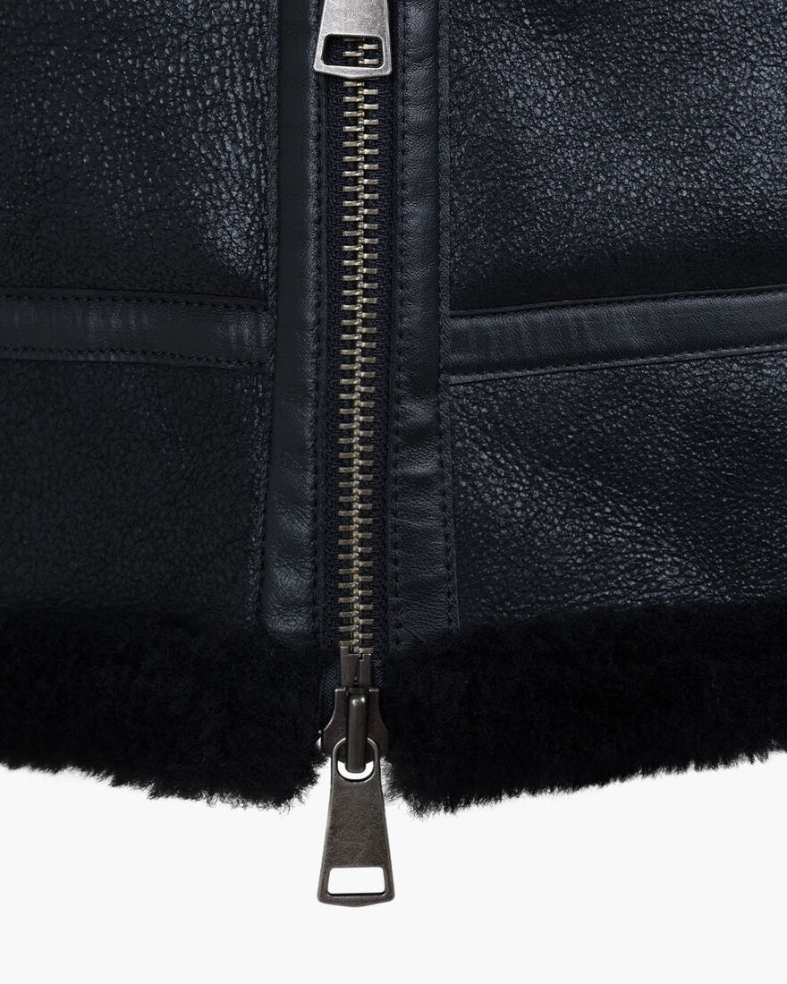 Juan Shearling, Black/Black, hi-res