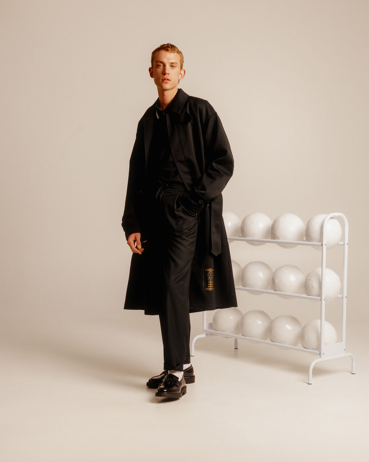 Tech Trenchcoat, Black, hi-res