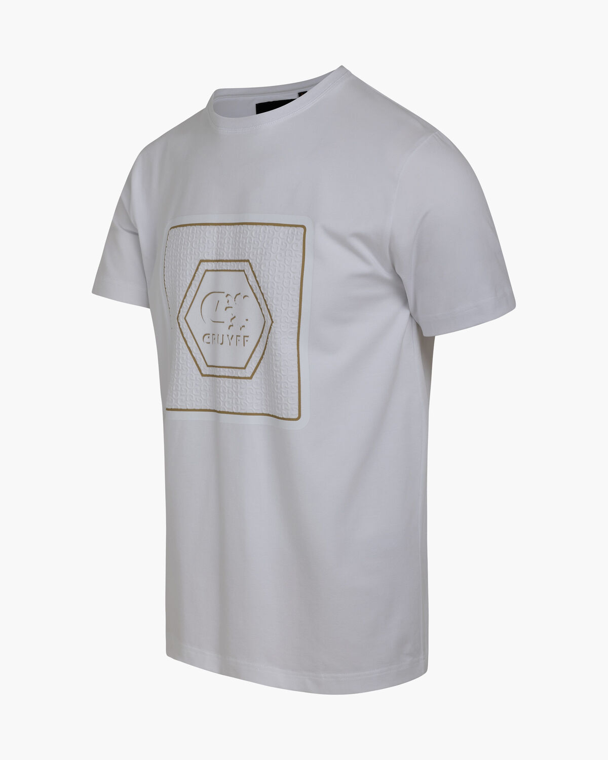 Flock Tee, White/Gold, hi-res
