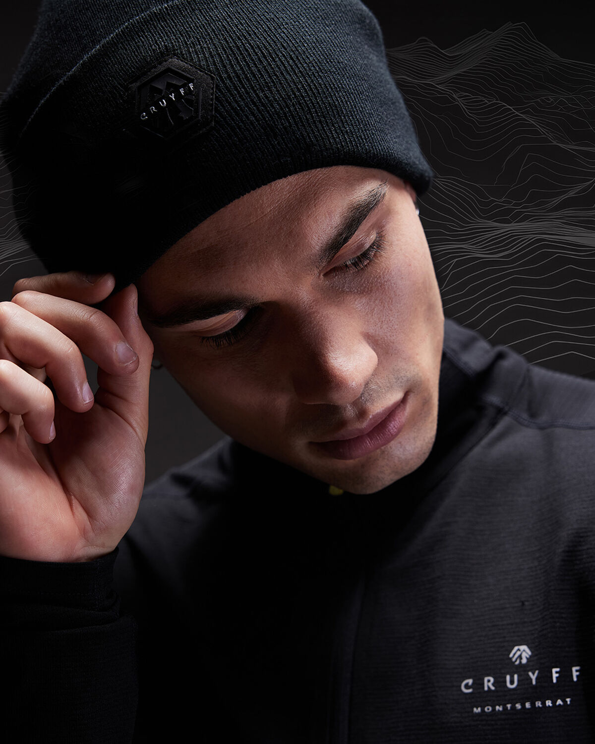 Granite Beanie, Black, hi-res