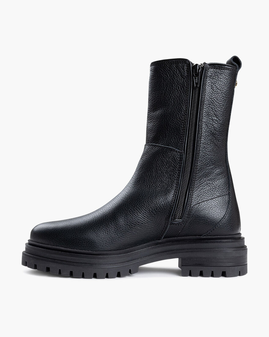Apollo Chelsea mid boot, Black, hi-res