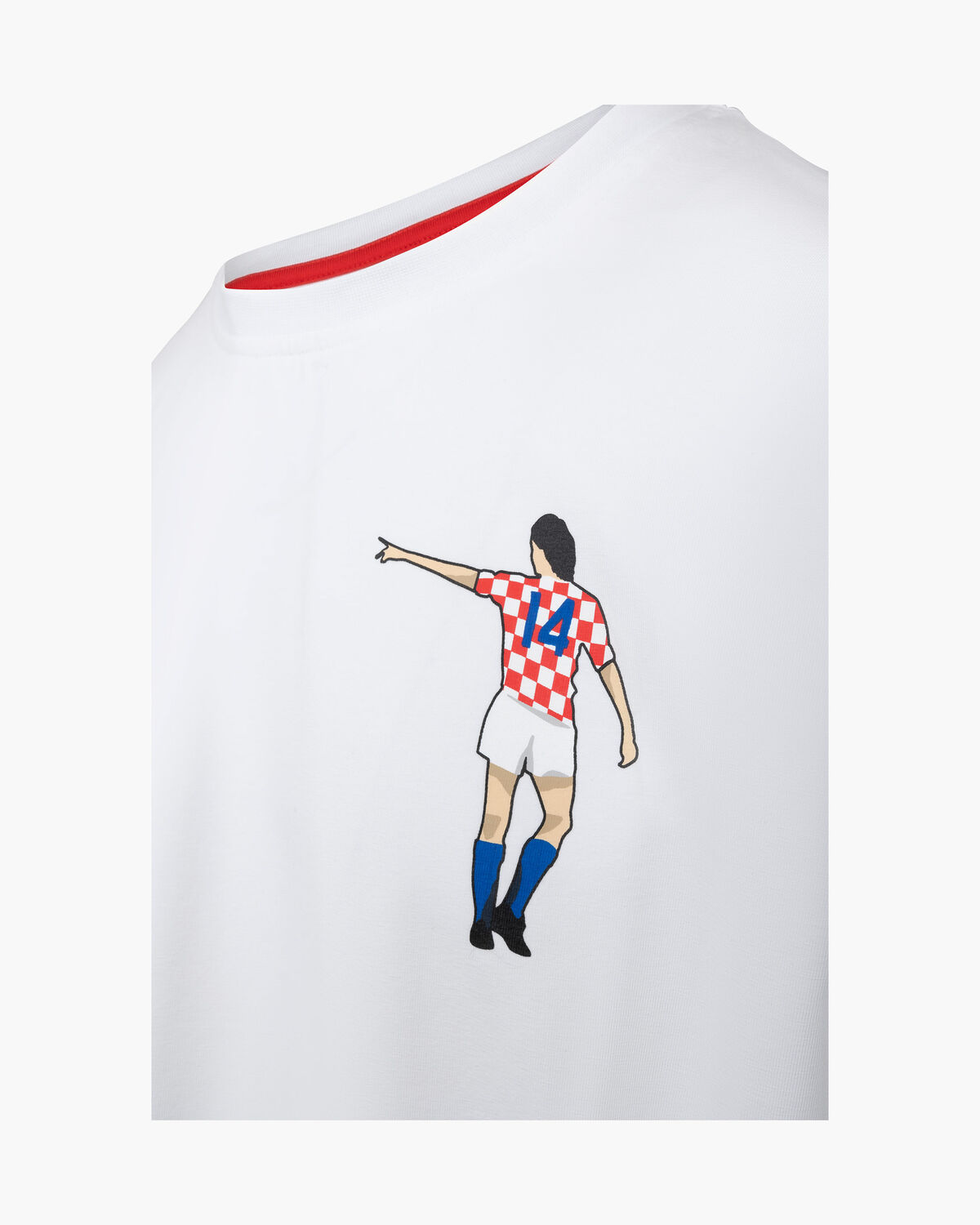 Dos Rayas Graphic Tee, White/Red, hi-res