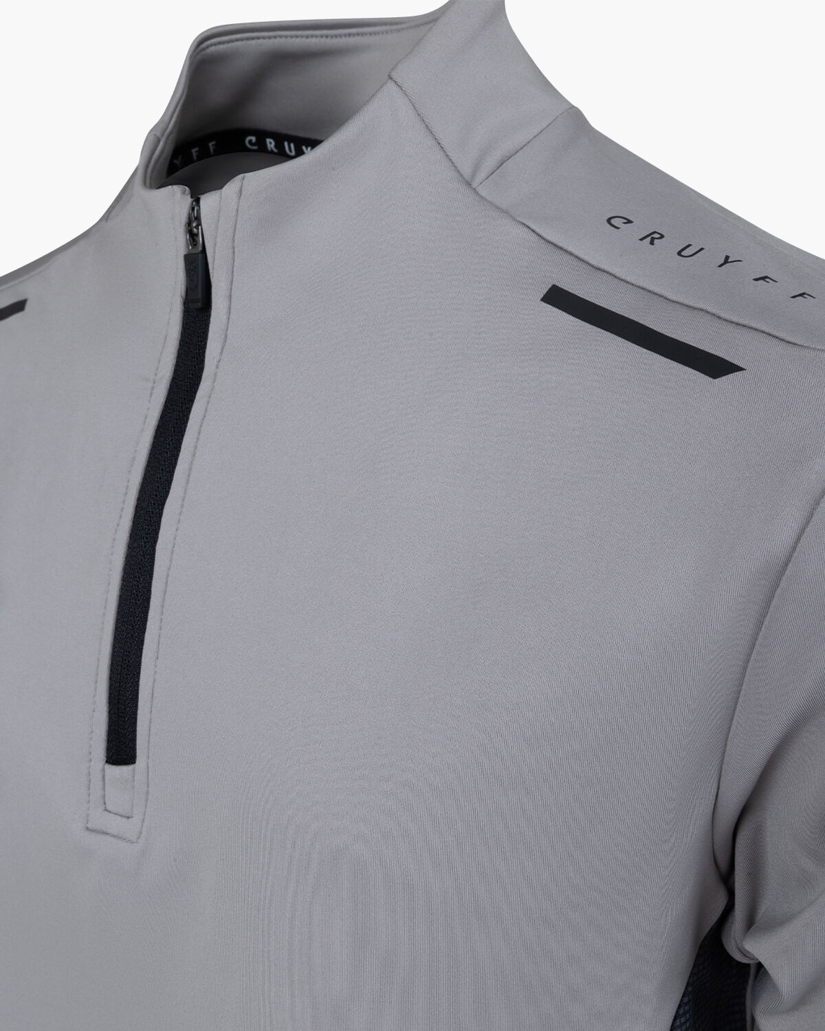 Metabolic 1/4 Zip LS Top, Grey, hi-res
