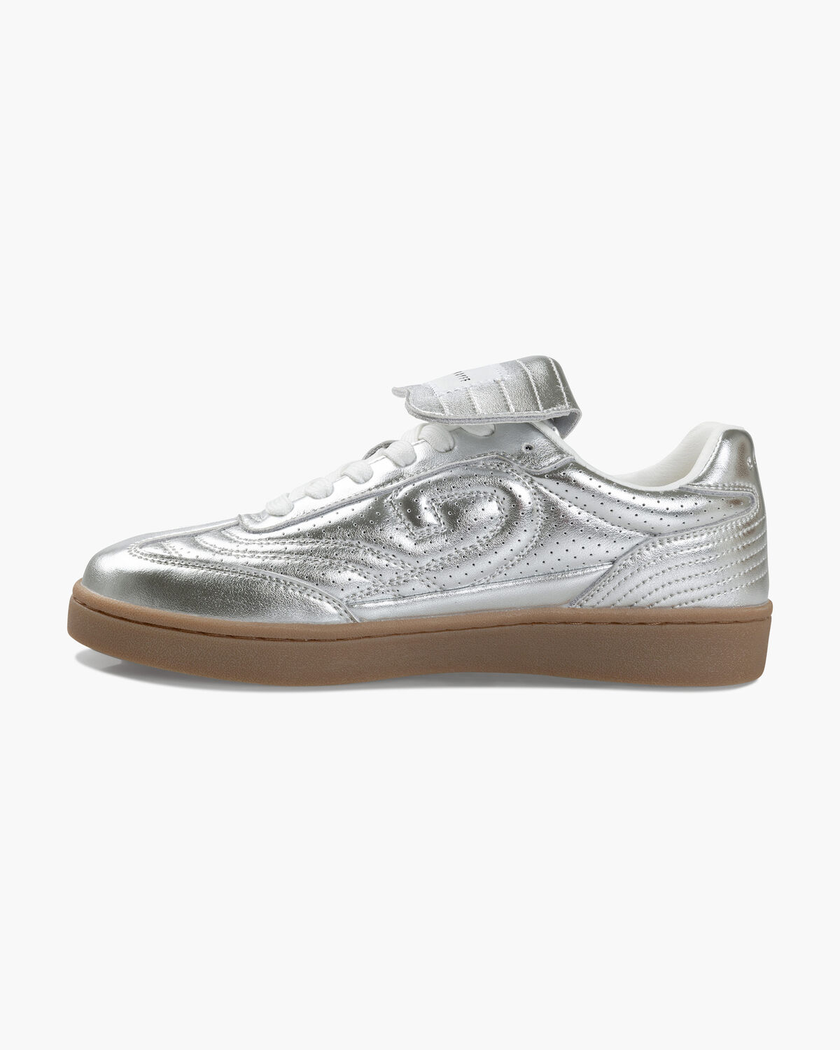Calcio Cup - Metallic Leather, Silver, hi-res