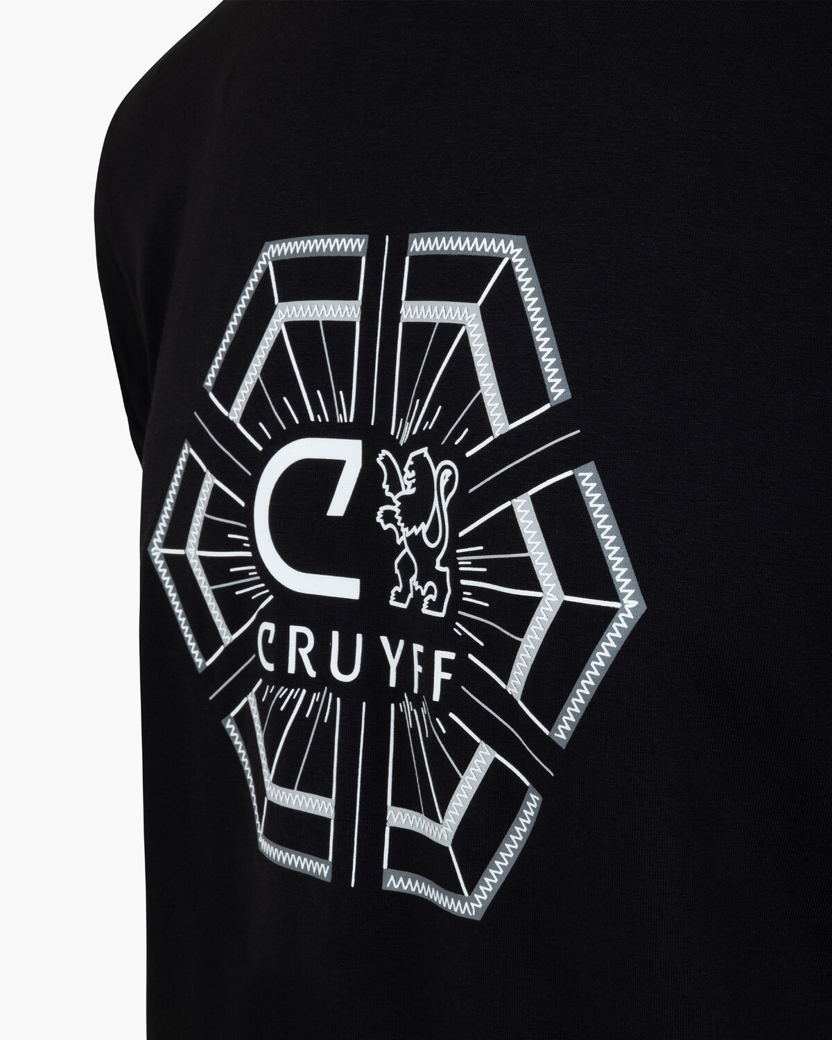 C-Lion Geo Tee, Black, hi-res