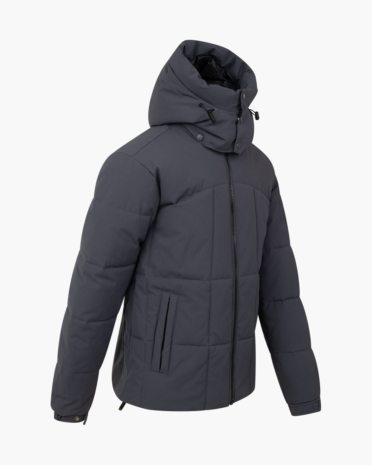 Bernido Removable Hood Puffer, Charcoal Grey, hi-res