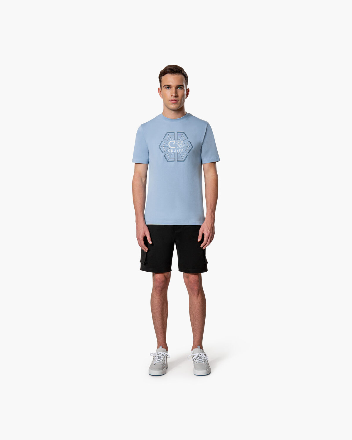 C-Lion Geo Tee, Blue Nights, hi-res