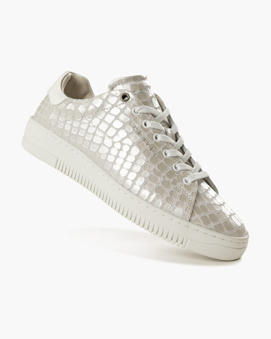 Joan - Croco Printed Leather/Leather, Silver, hi-res