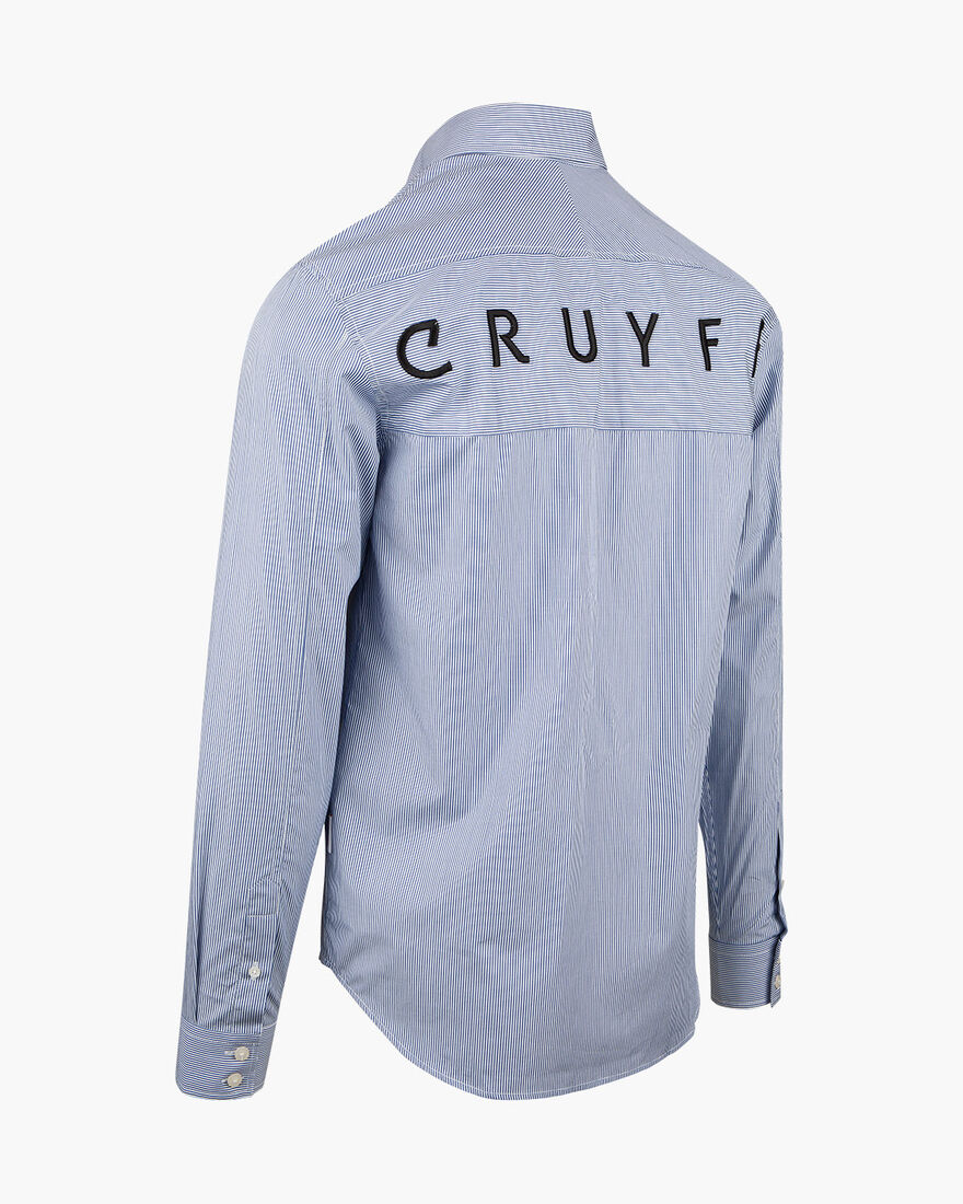 Aragon King Stripe Shirt, Blue/White, hi-res