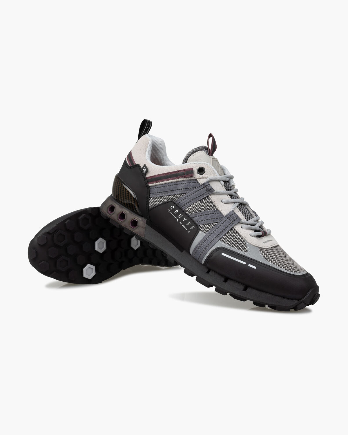 Interlace Hex-Tech // Montserr, Grey/Red, hi-res