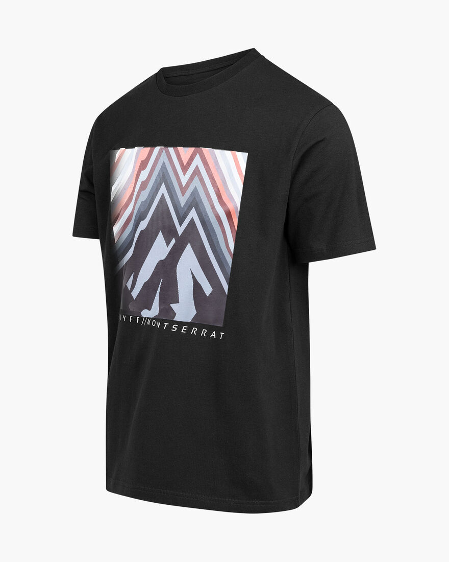 Montserrat Peak Tee - 95 %Cotton 5%Elastane, Black, hi-res