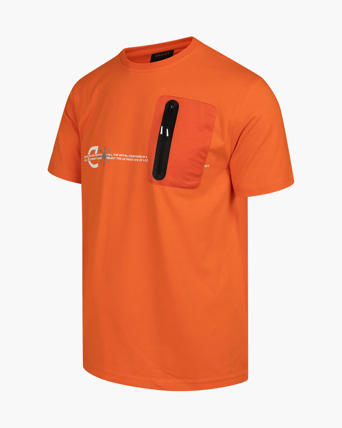 Ray Tee - 95% Cotton 5% Elastane, Orange, hi-res