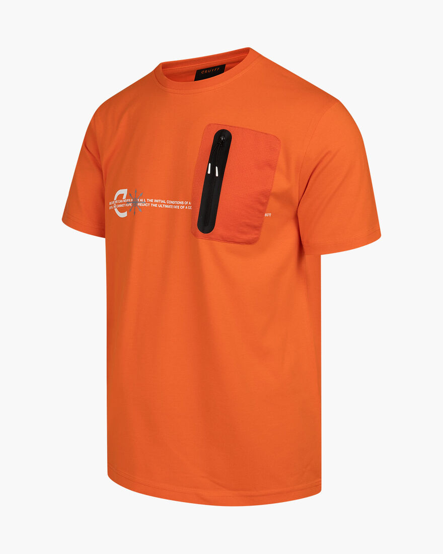 Ray Tee - 95% Cotton 5% Elastane, Orange, hi-res