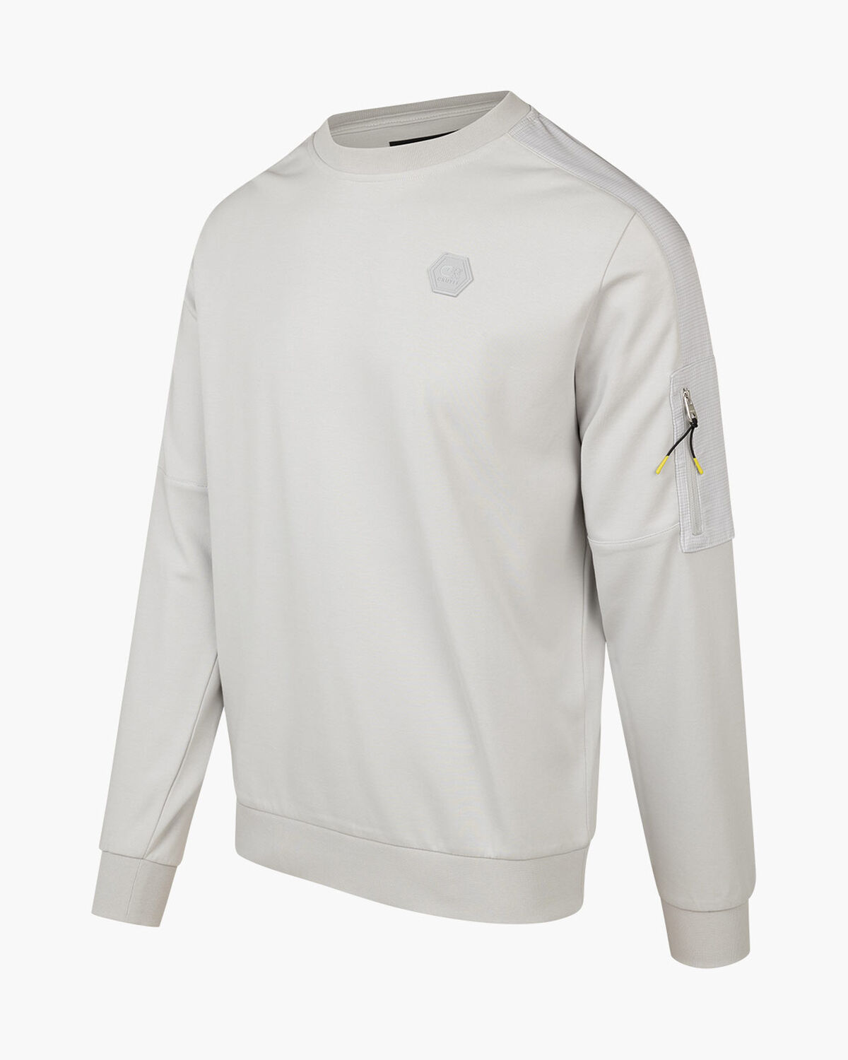 Aiden Sweater - 80% Polyester 20% Cotton, Light Grey, hi-res
