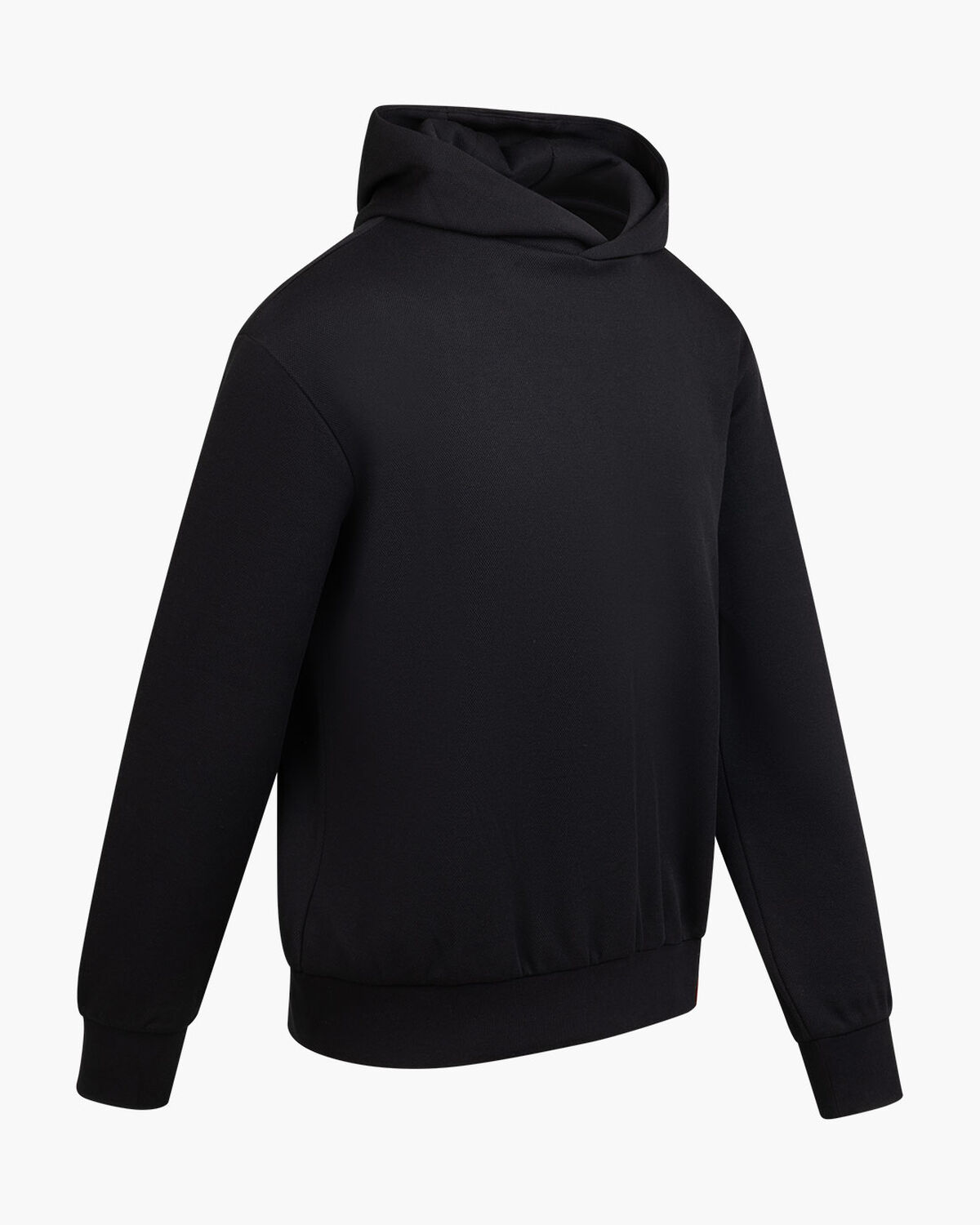 Pique Hoodie, Black, hi-res