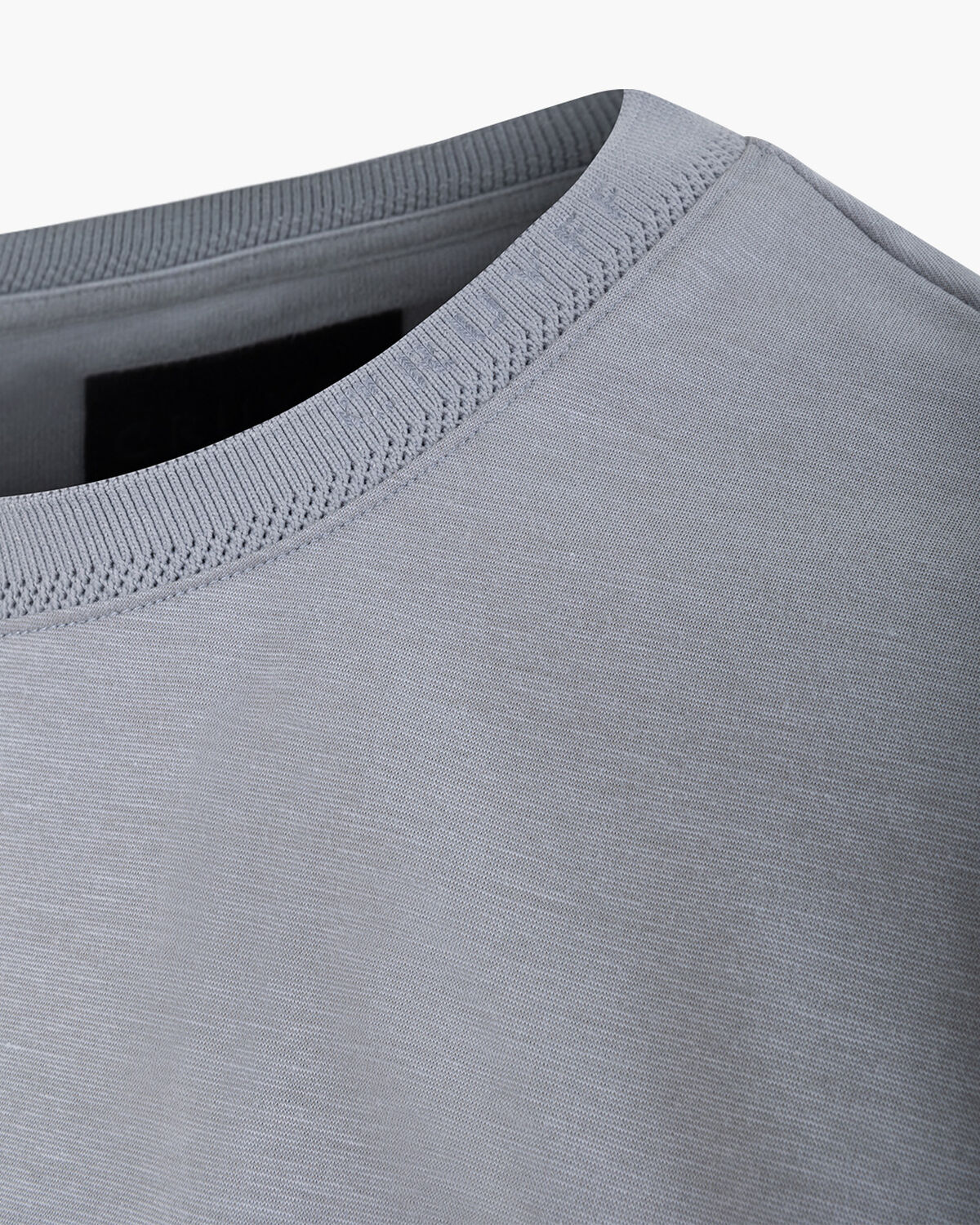 Debossed Collar Tee, Ultimate Grey, hi-res