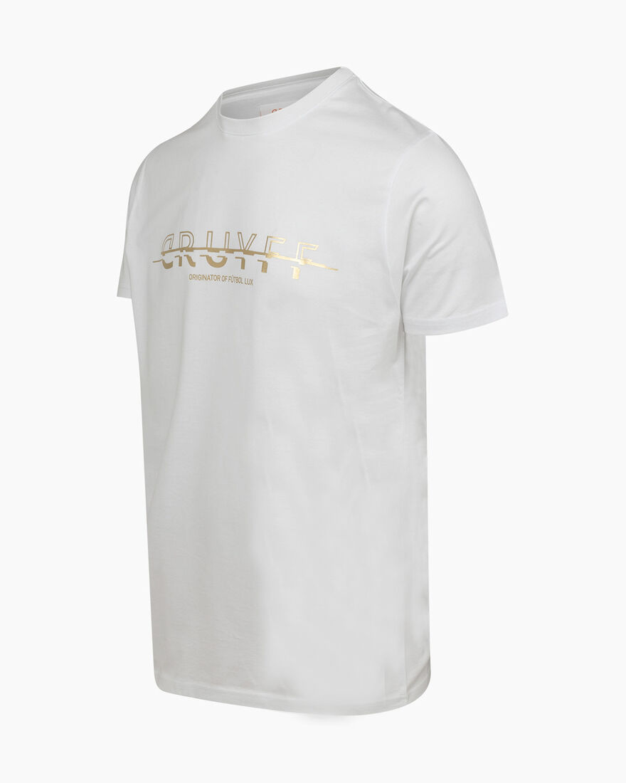 Seth - 100% Cotton, White/Gold, hi-res
